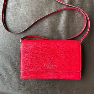 Kate Spade clutch/crossbody Harlow Wallet on a String